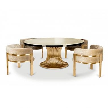 FLUSSO-CAS-ROUND DINING TABLE